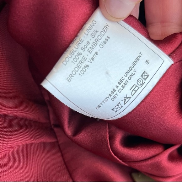 NWT! $6425 1 of a kind! John Galliano silk red velvet cutout embroidered beaded - Picture 16 of 17